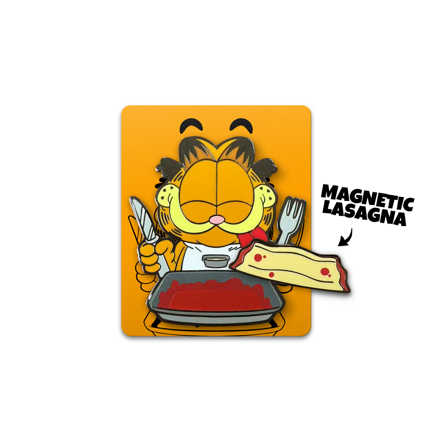 Garfield Lasagne-Abendessen-Pin