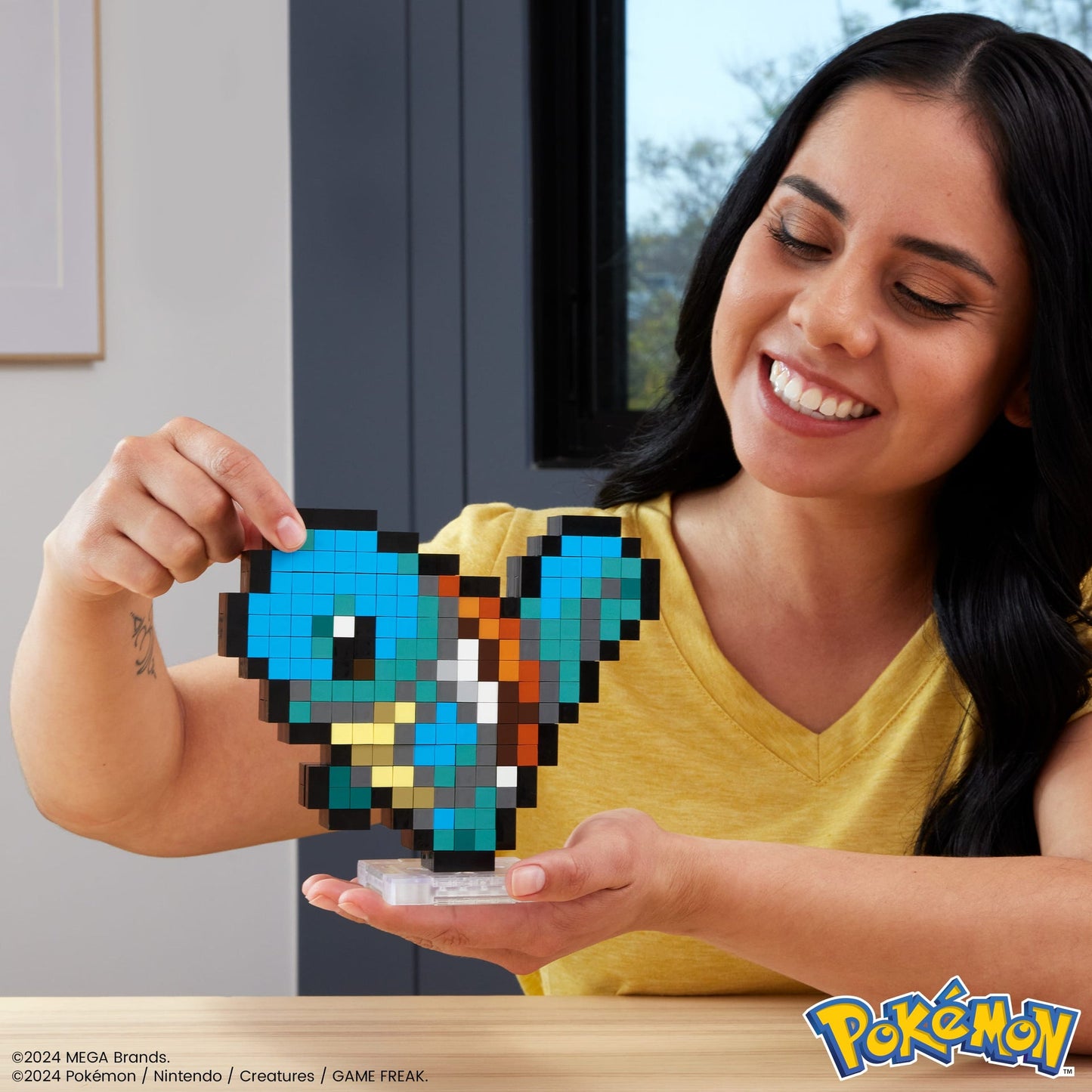 MEGA Pokémon Bauset – Schiggy Pixel Art