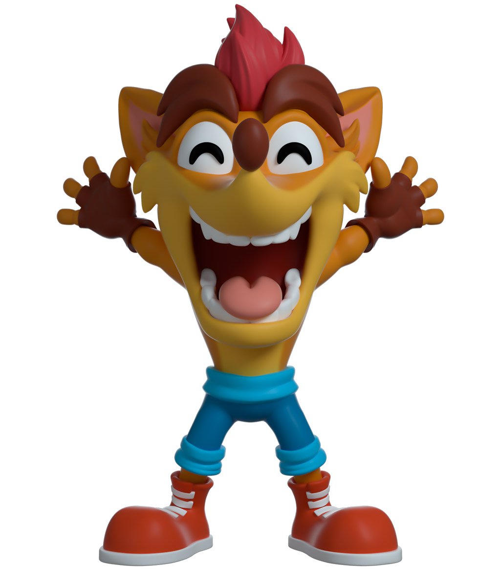 crash bandicoot vinyl figurine woah crash youtooz