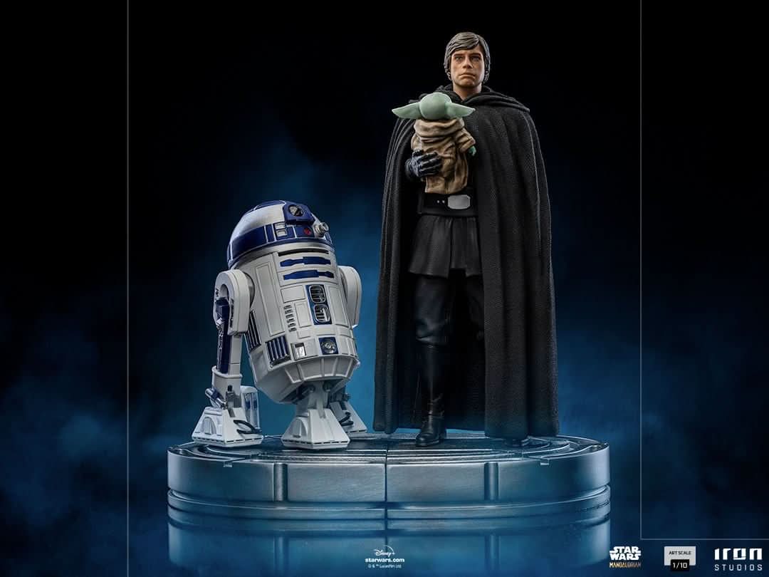 Statue Luke Skywalker und Grogu – Star Wars: The Mandalorian – Art Scale 1/10
