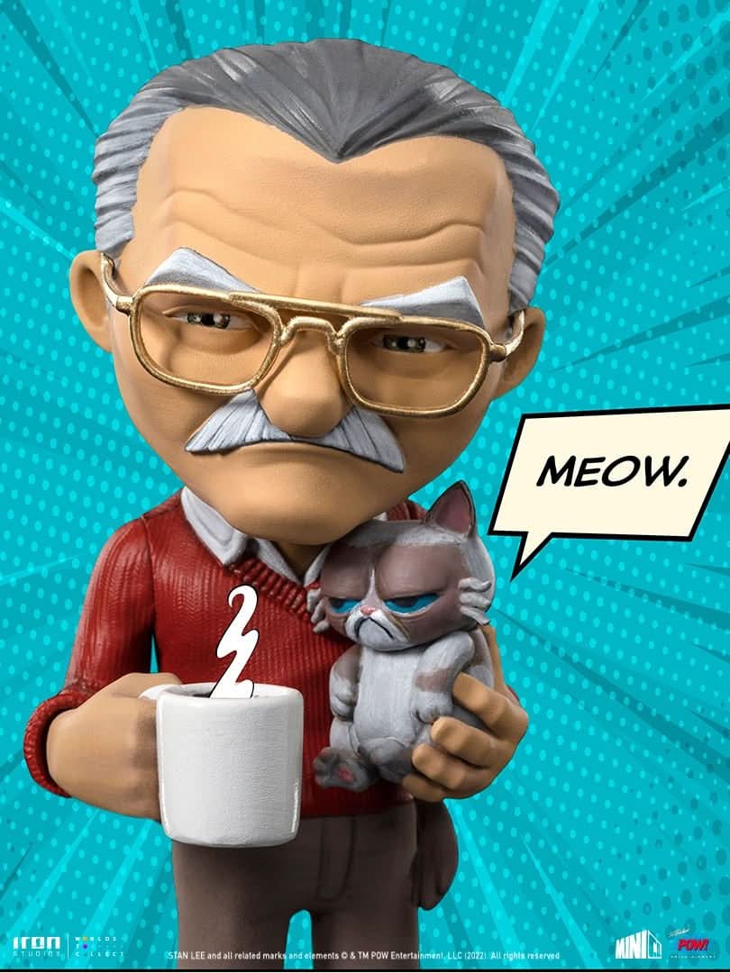 Figur Stan Lee mit Grumpy Cat - Pow - Mini Co. - Spider-Man