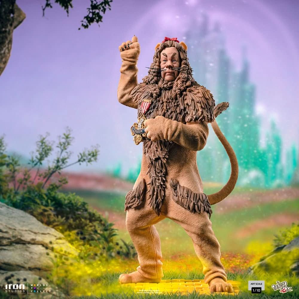 Statue Feiger Löwe - Der Zauberer von Oz - Art Scale 1/10