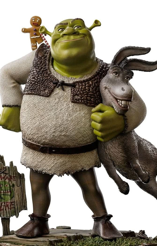 Statue Shrek, Donkey and The Gingerbread Man - Shrek - Art Scale 1/10