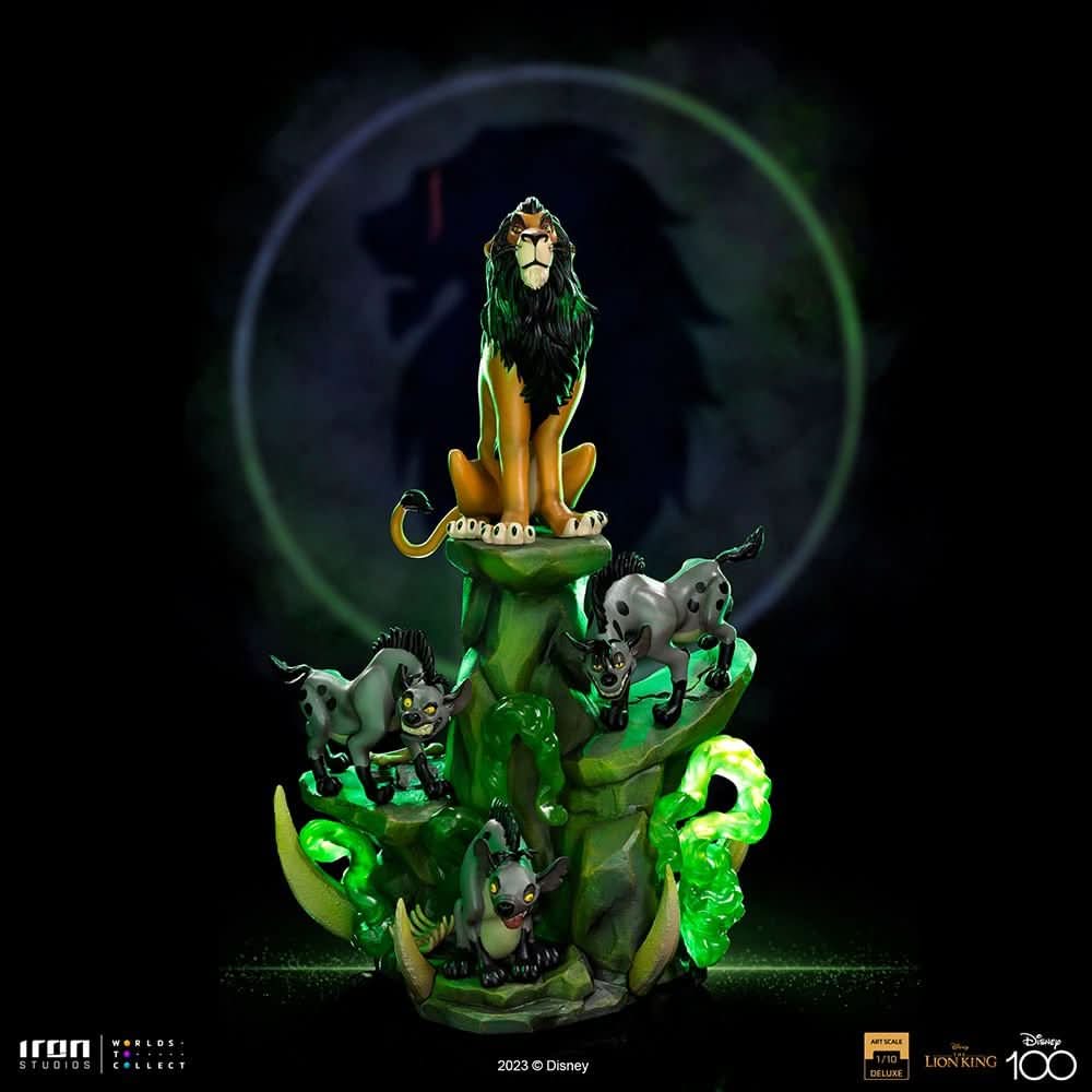 Statue Scar Deluxe - Disney 100th - Der König der Löwen - Art Scale 1/10