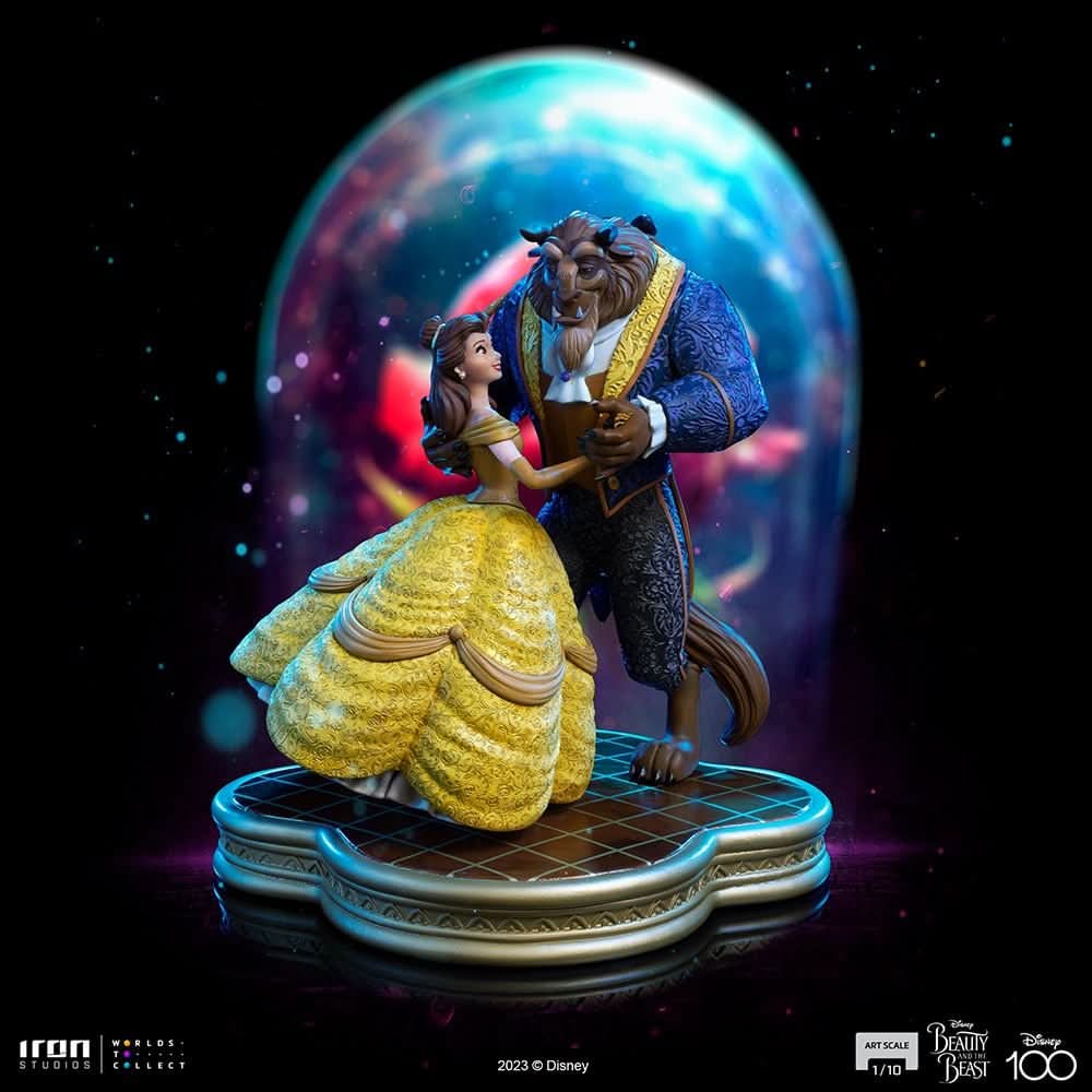 Statue Beauty and The Beast - Disney 100th - Beauty and The Beast - Art Scale 1/10 - Disney Classics