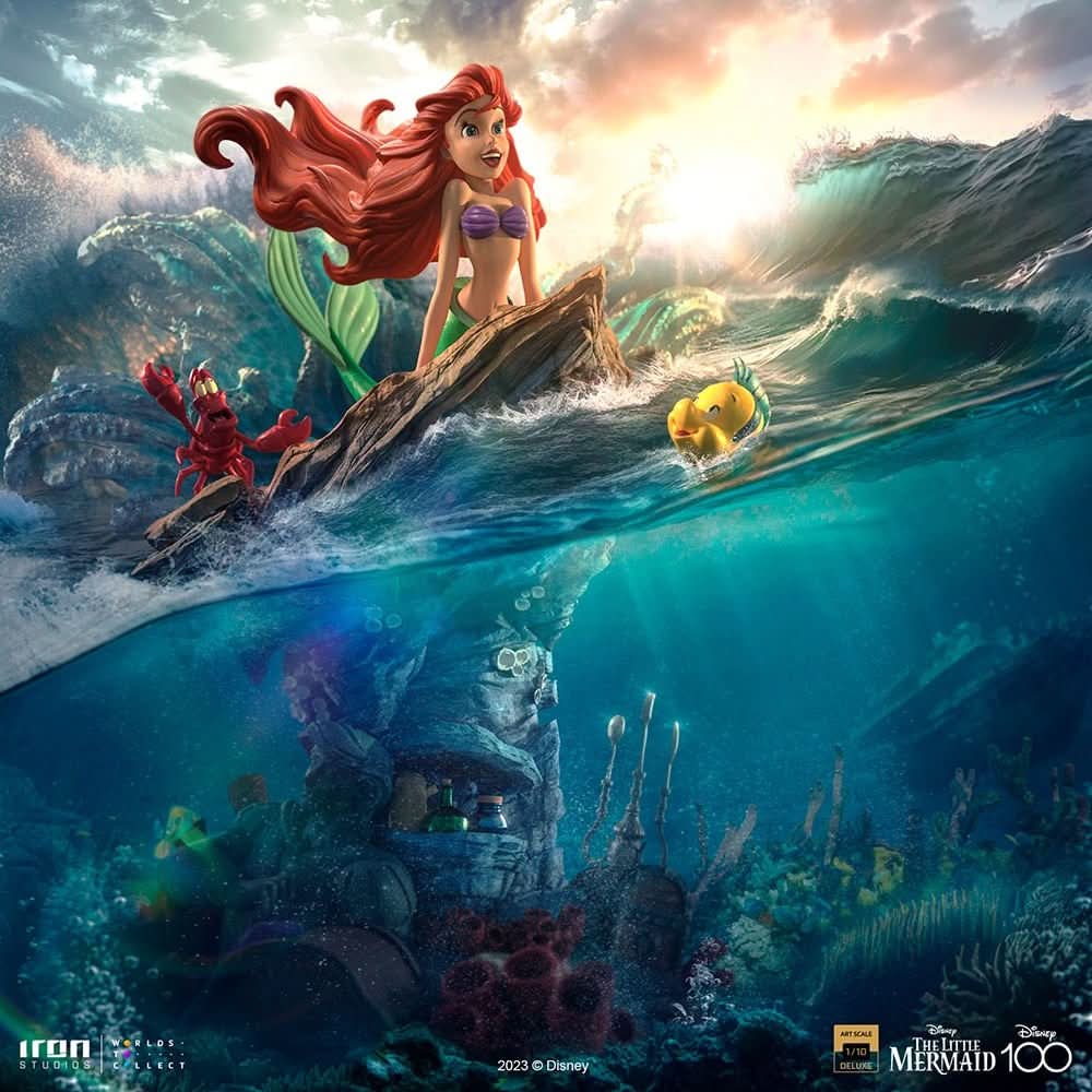 Statue Little Mermaid Deluxe - Disney 100th - The Little Mermaid - Art Scale 1/10