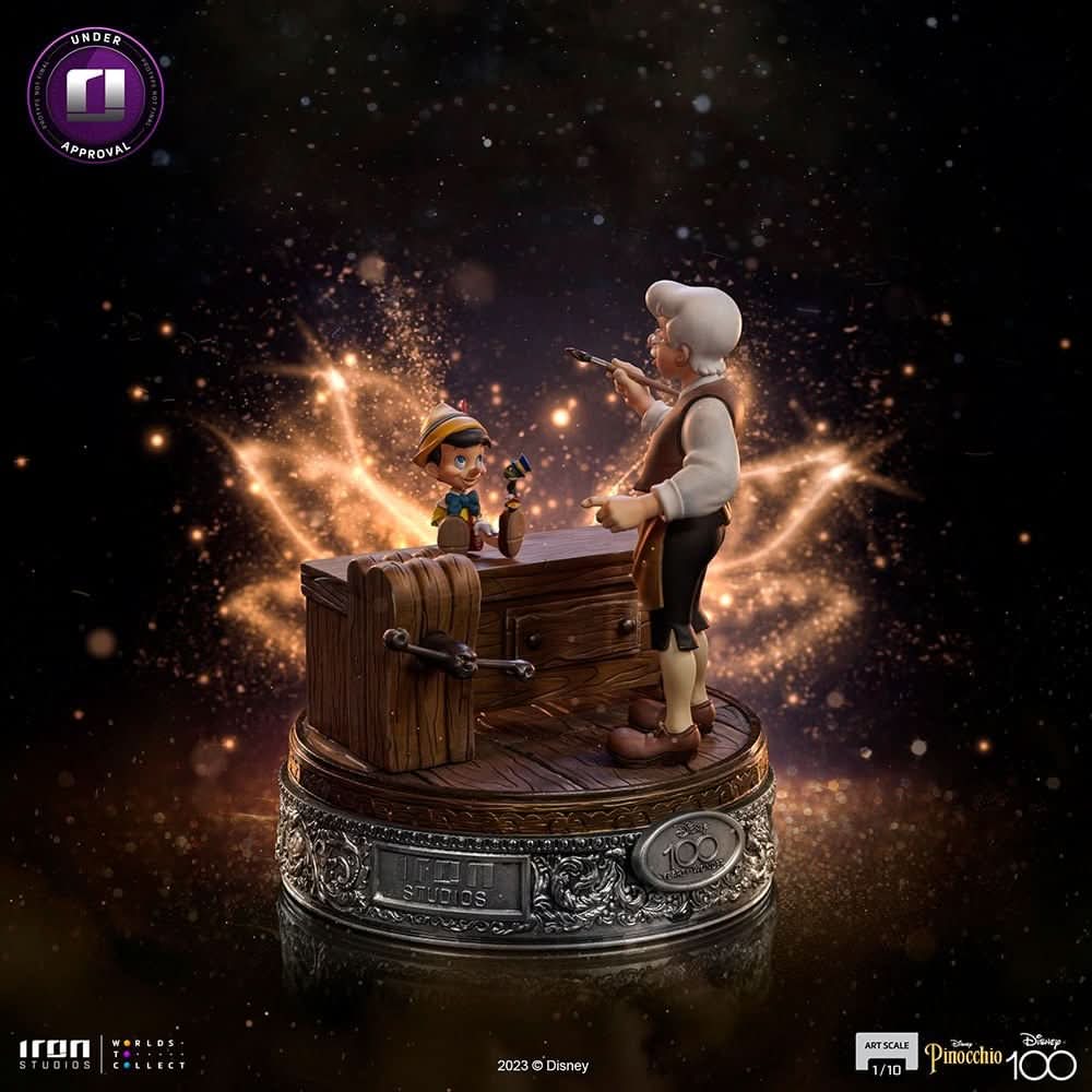 Pinocchio-Statue 100 Jahre Version - Disney 100th - Pinocchio - Art Scale 1/10 - Disney Classics