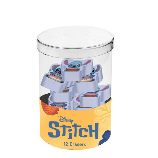 Cube with 12 Disney Lilo & Stitch "Mix" Erasers