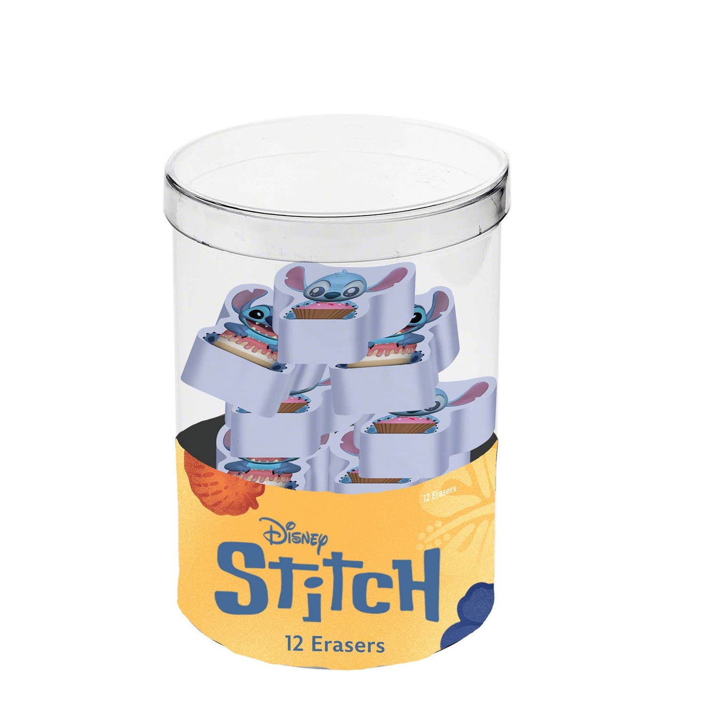 Würfel mit 12 Disney Lilo & Stitch Radiergummis "Mix"