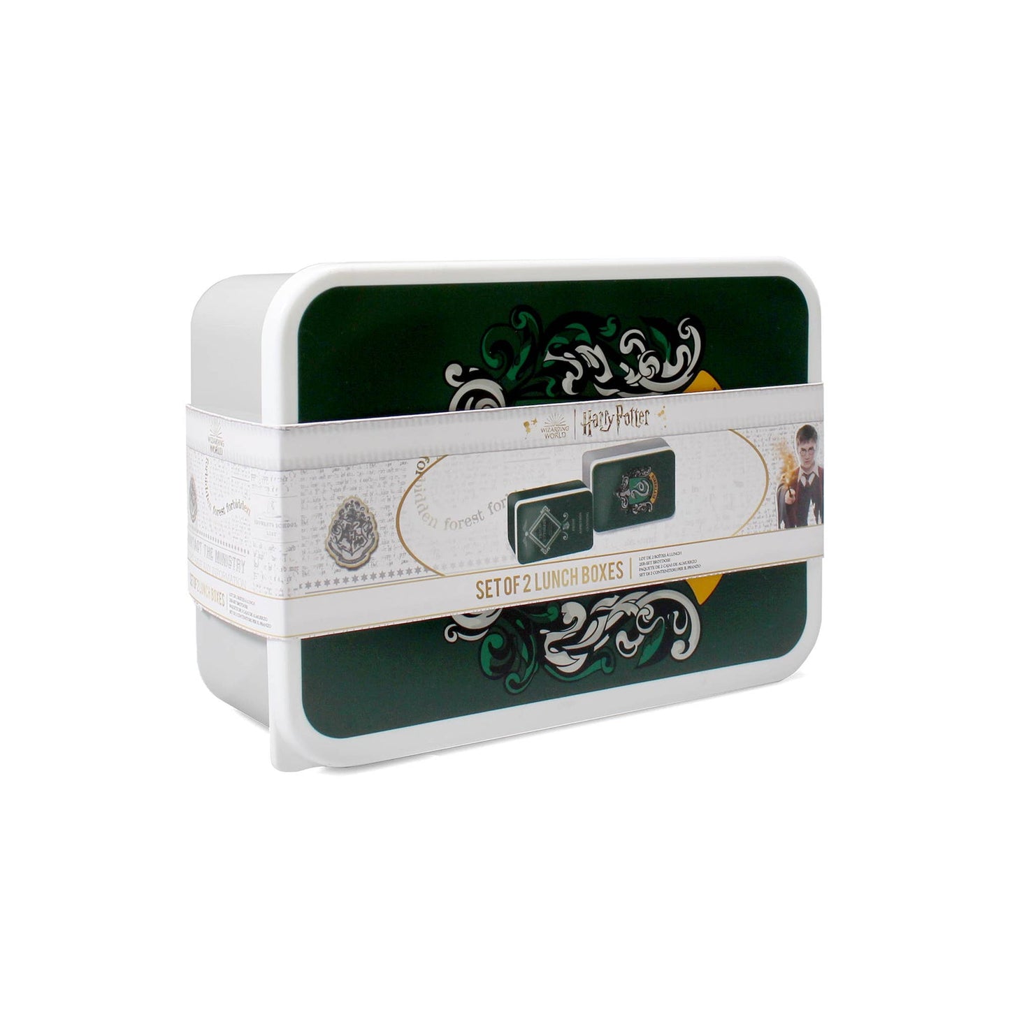 Set of 2 Harry Potter Lunch Boxes - Slytherin