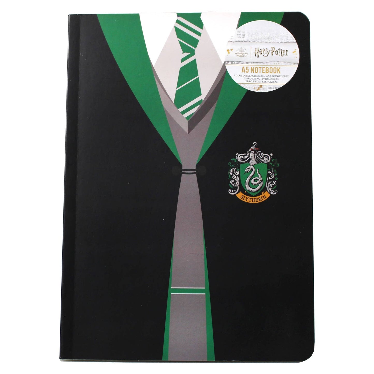 Harry Potter A5 Flexible Notebook - Slytherin Uniform