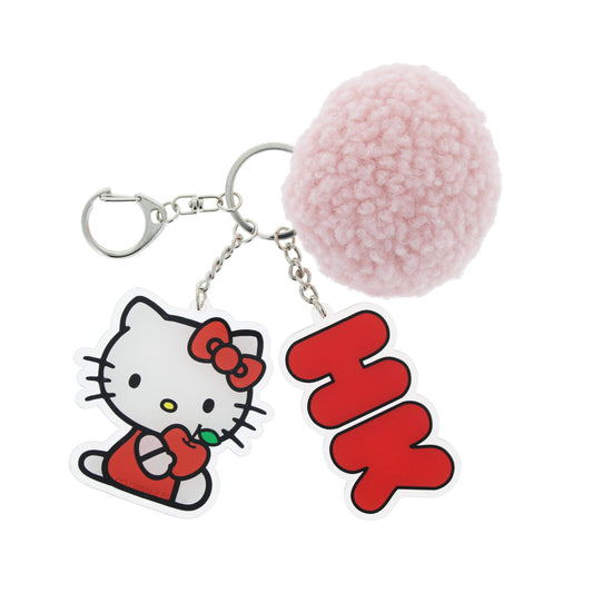 Porte-clés – Hello Kitty Pretty In Pink avec pompon rose | Blueprint Collections – vue 2