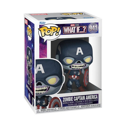 pop zombie captain america with shield 941