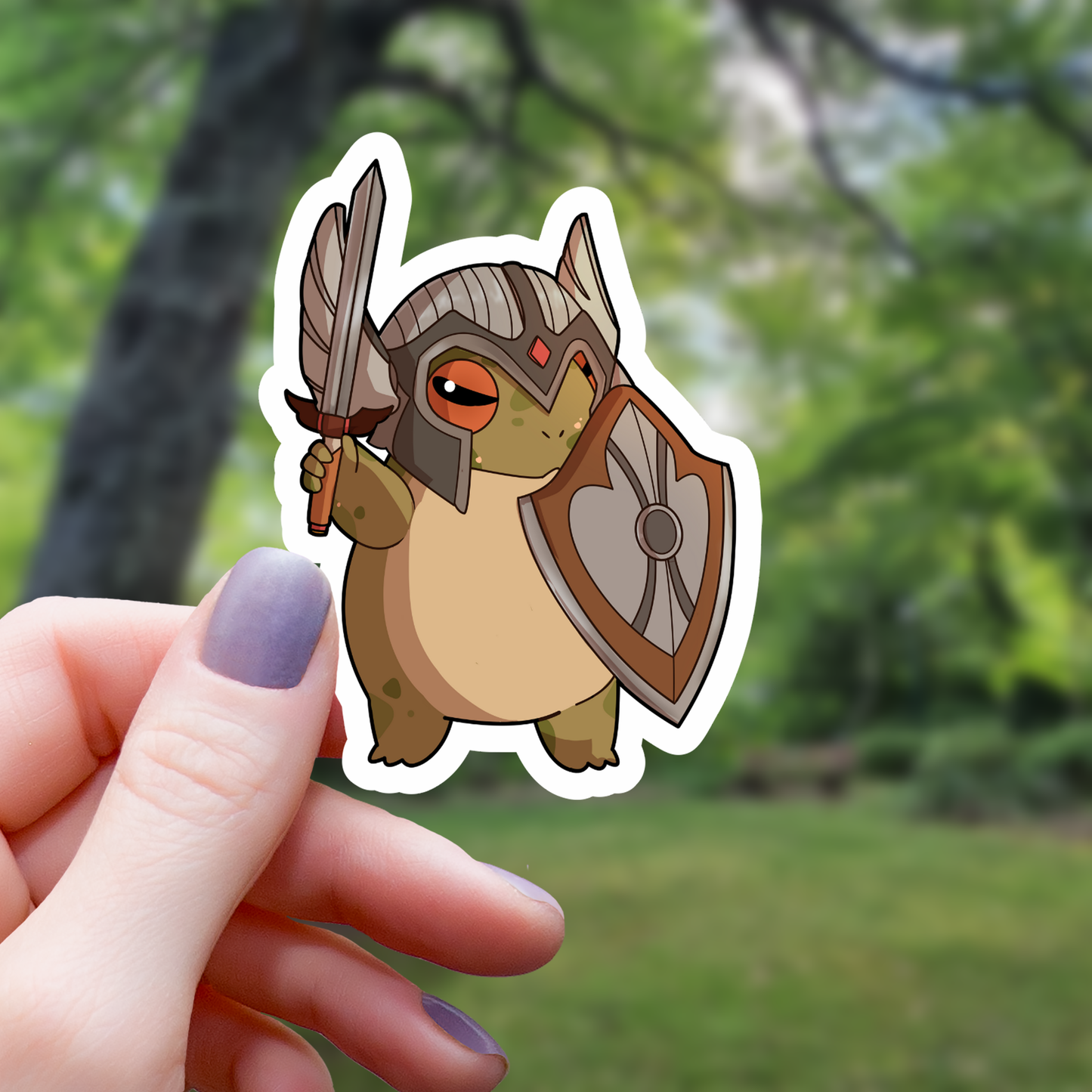 Paladin RPG Kikker Sticker