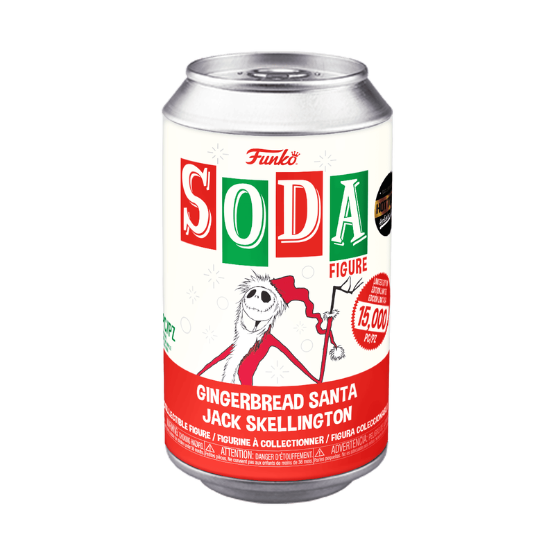 vinyl soda gingerbread santa jack skellington