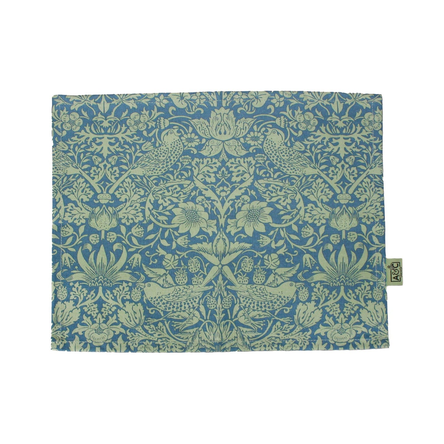 William Morris Recycled Cotton Placemats & Napkins - Sage Green
