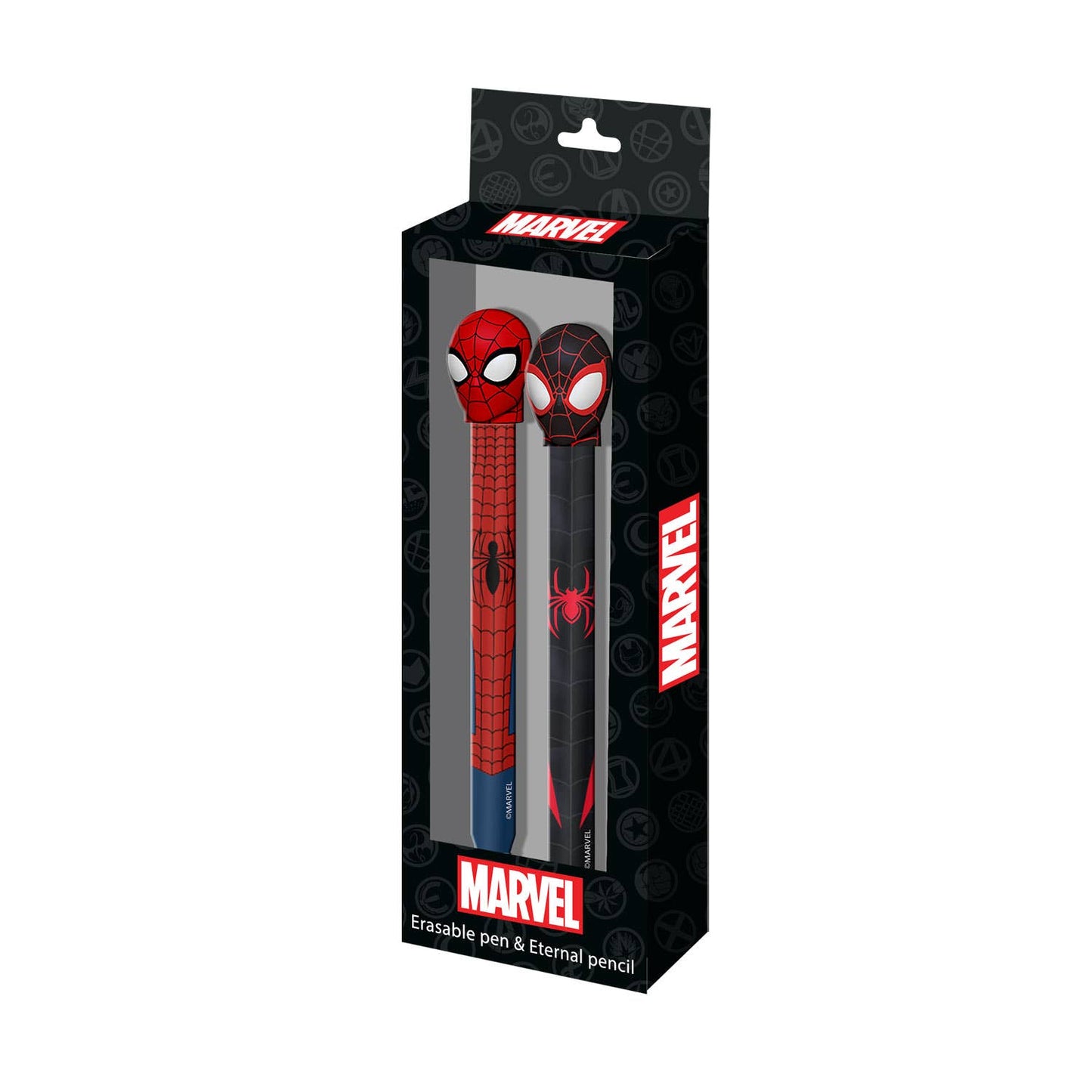 Spiderman – Ewiges Bleistiftset + Radierbarer Gelstift