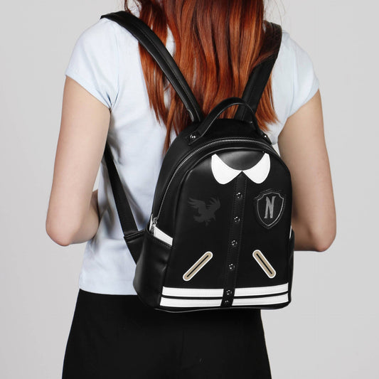 Wednesday Varsity Casual Backpack, Black