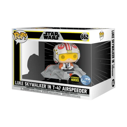 Funko Pop! Rides Super Deluxe Luke Skywalker dans T-47 Airspeeder – Star Wars
