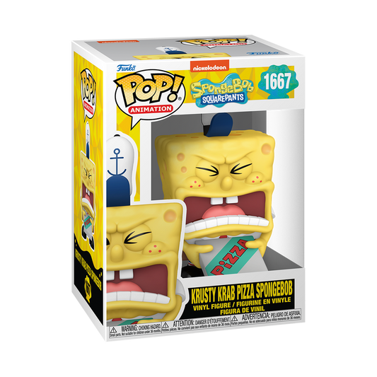 Funko Pop! Bob avec Krusty Krab Pizza – Bob l'éponge