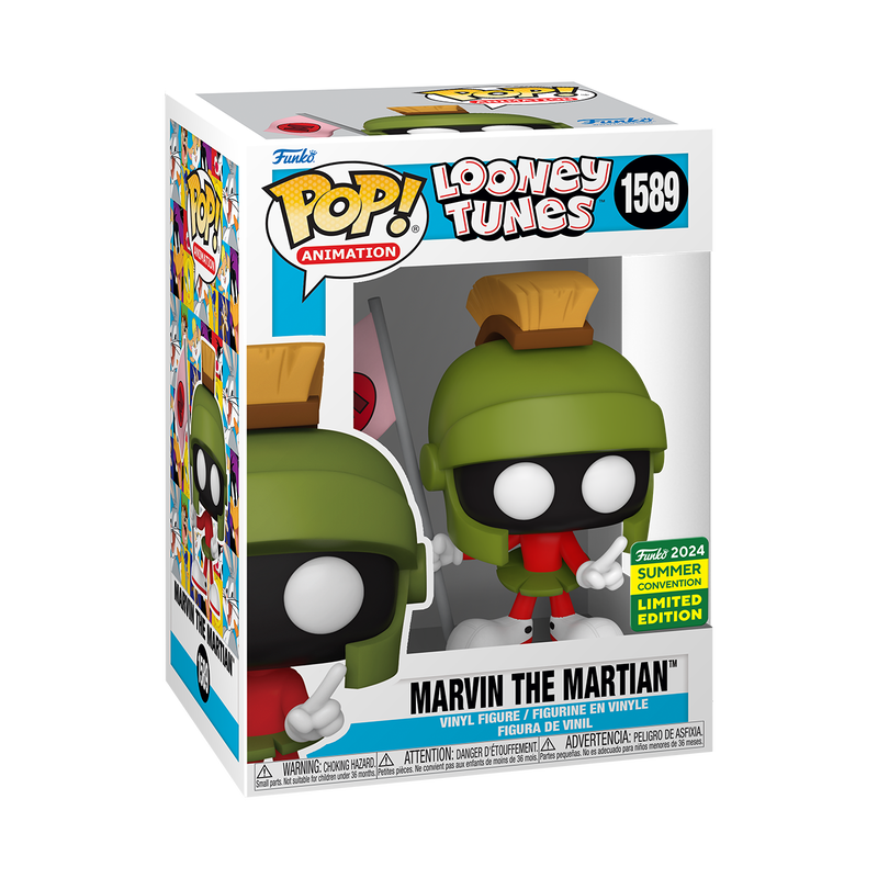 Funko Pop! Marvin le Martien avec Drapeau Martien – Looney Tunes