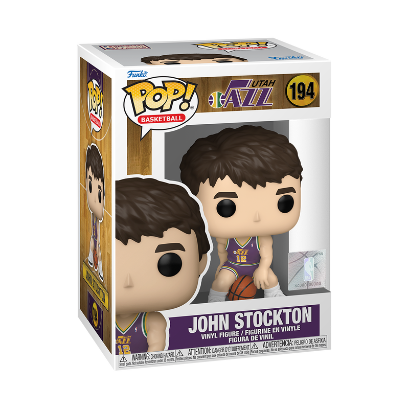 Pop! John Stockton met paars shirt