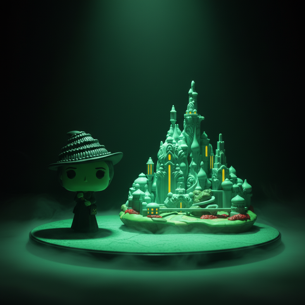 Funko Pop! Town Elphaba avec la Cité d'Émeraude – Wicked