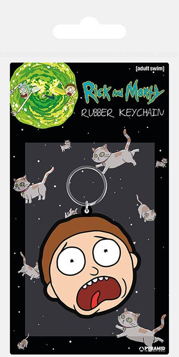 Rick-und-Morty-Schlüsselanhänger – Mortys verängstigtes Gesicht