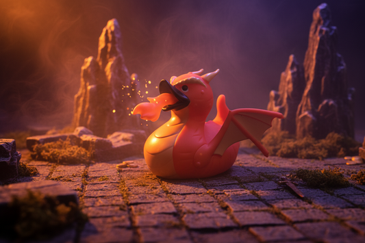 Canard Dragon Rouge Wild Republic - jouet de bain
