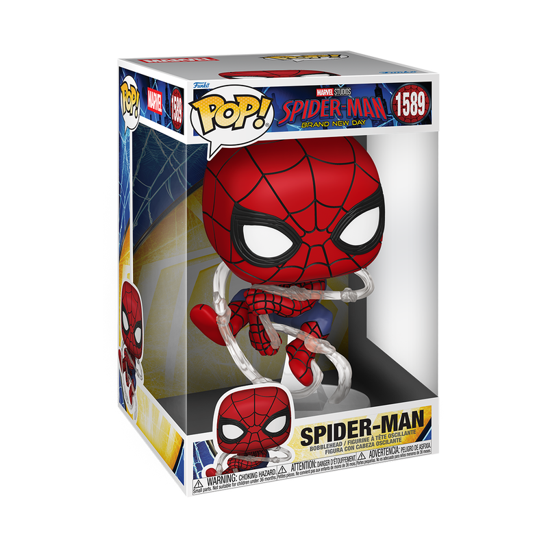 Funko Pop! Jumbo Spider-Man (Brand New Day) #1589 - boîte officielle