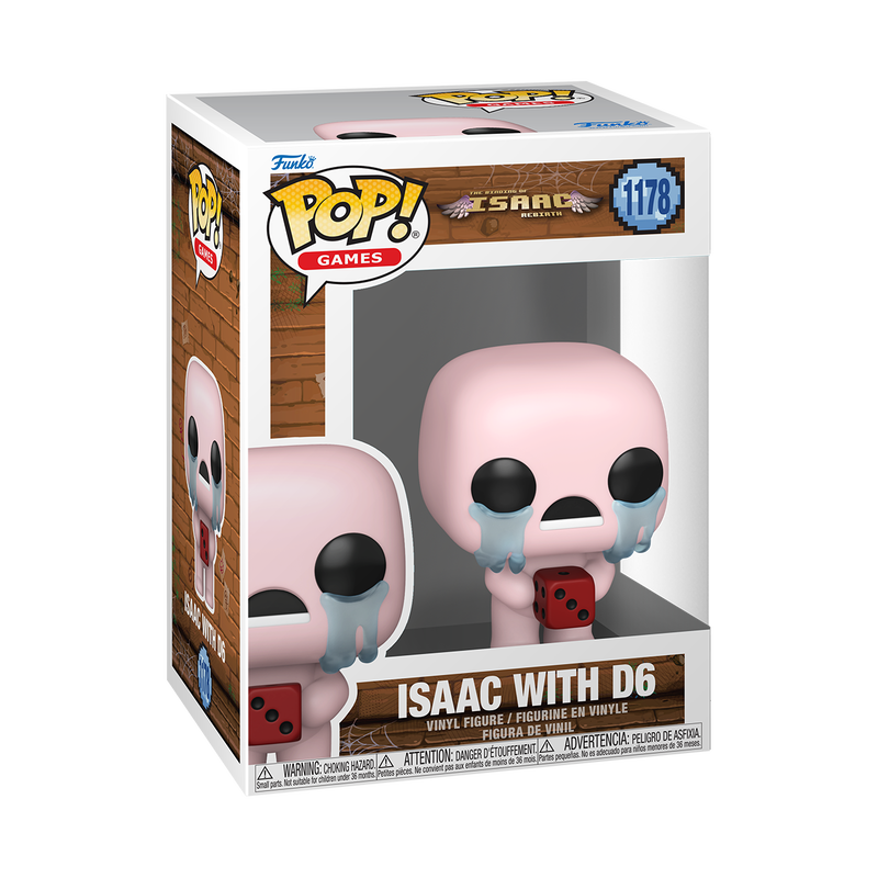 Funko Pop! Isaac with D6 – The Binding of Isaac