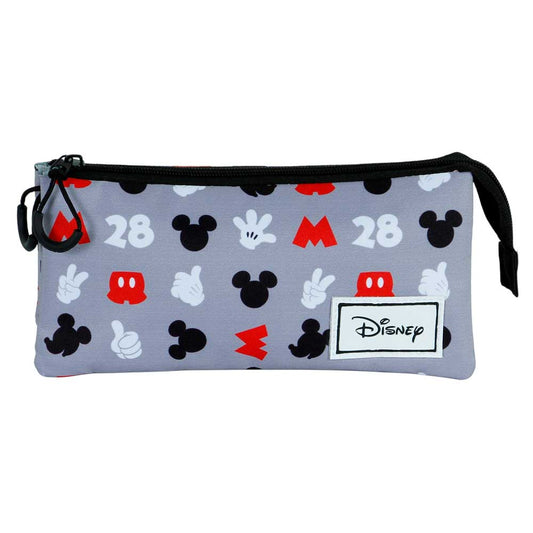 Mickey Mouse Grey-FAN 2.0 Triple Pencil Case
