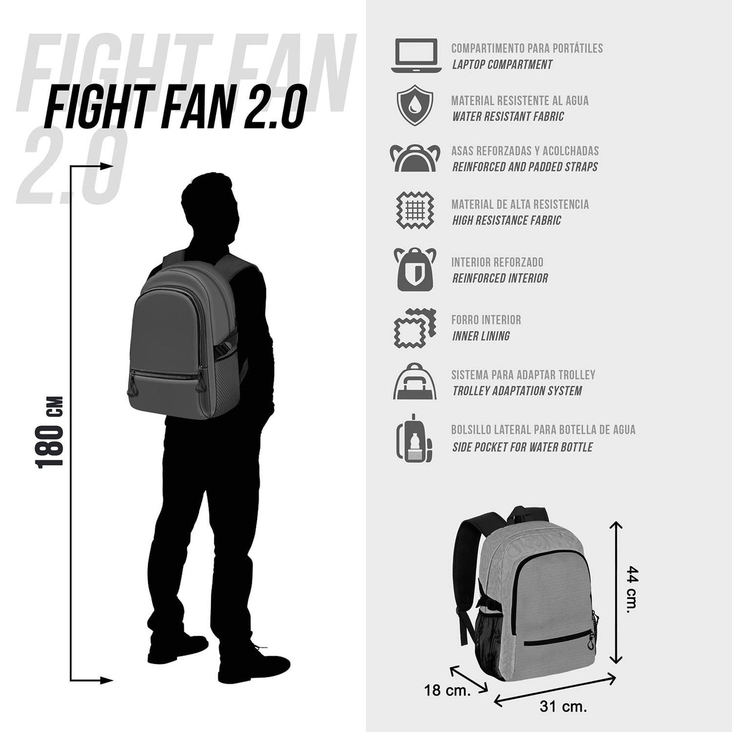 Backpack Fight FAN 2.2 Sonic the Hedgehog "SEGA Sight"