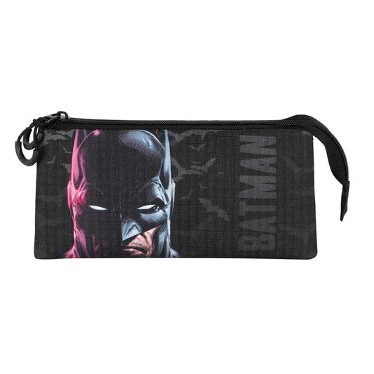 DC Comics Batman Gesicht-Federmäppchen dreifach