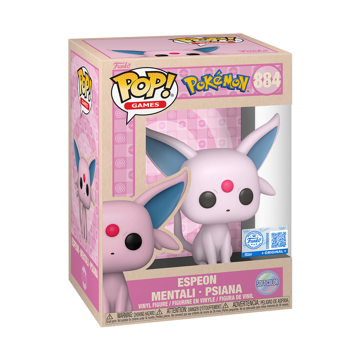 Funko Pop! Espeon (Soft Color) Pokémon - boîte