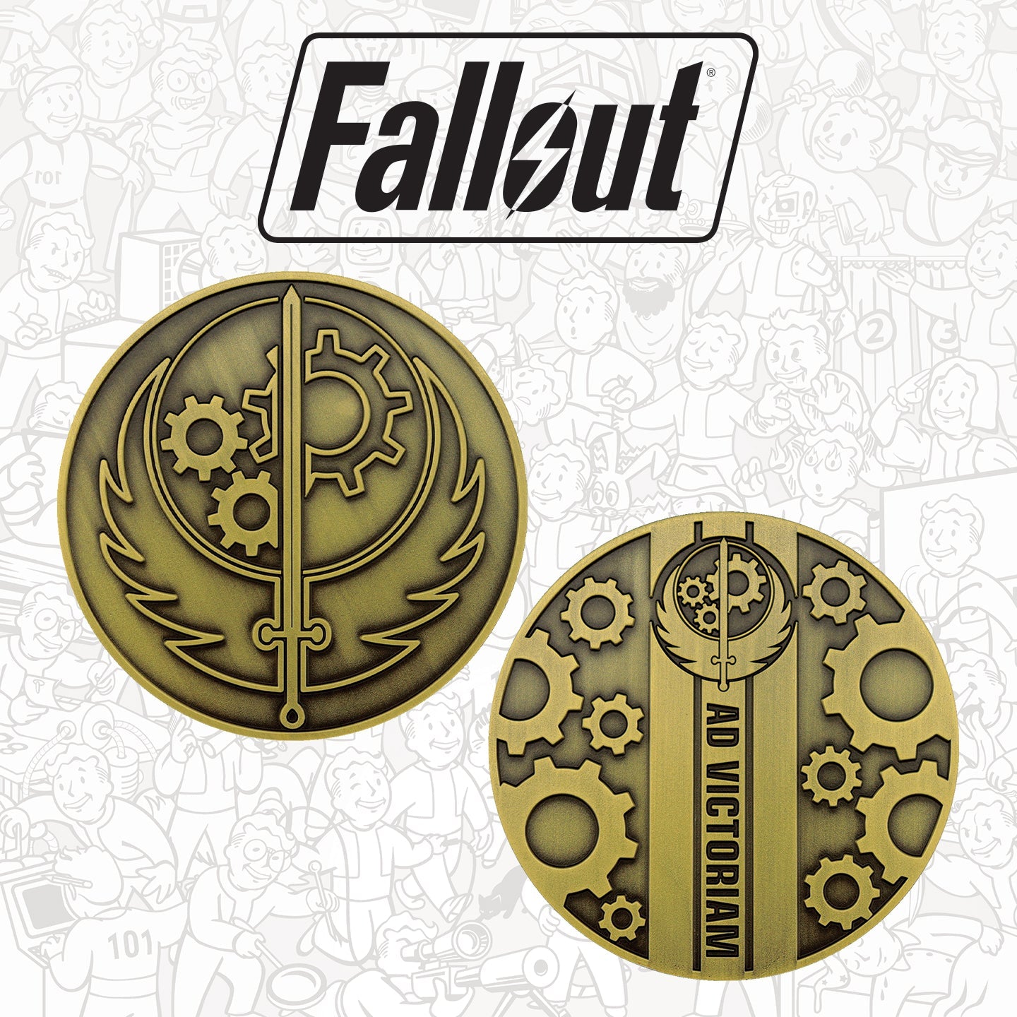 Objet collector Fallout - Brotherhood of Steel Medallion and Vinyl StickerSObjet collector Fallout - Brotherhood of Steel Medallion and Vinyl StickereObjet collector Fallout - Brotherhood of Steel Medallion and Vinyl StickertObjet collector Fallout - Brotherhood of Steel Medallion and Vinyl Sticker Objet collector Fallout - Brotherhood of Steel Medallion and Vinyl StickerdObjet collector Fallout - Brotherhood of Steel Medallion and Vinyl StickereObjet collector Fallout - Brotherhood of Steel Medallion and V