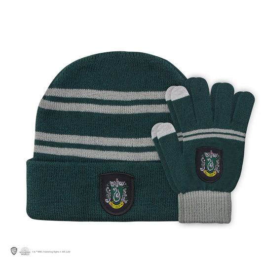 *Set Mütze & Touchscreen-Handschuhe Slytherin Kinder