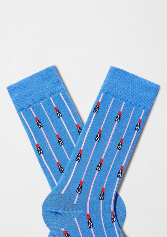 BeEmilyInParis Socks Lipstick Blue