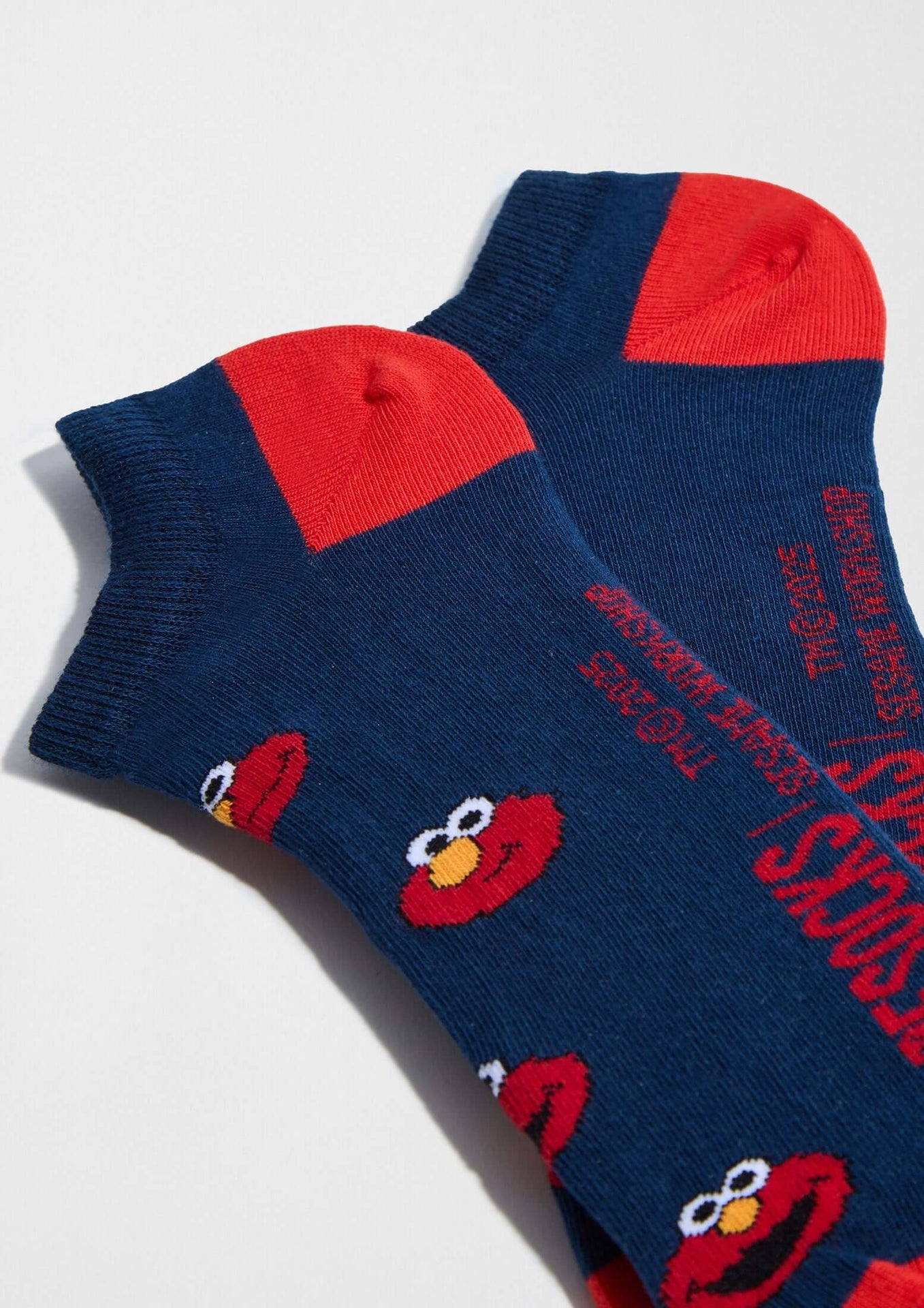 Chaussettes courtes BeSesameStreet Elmo Bleu Marine
