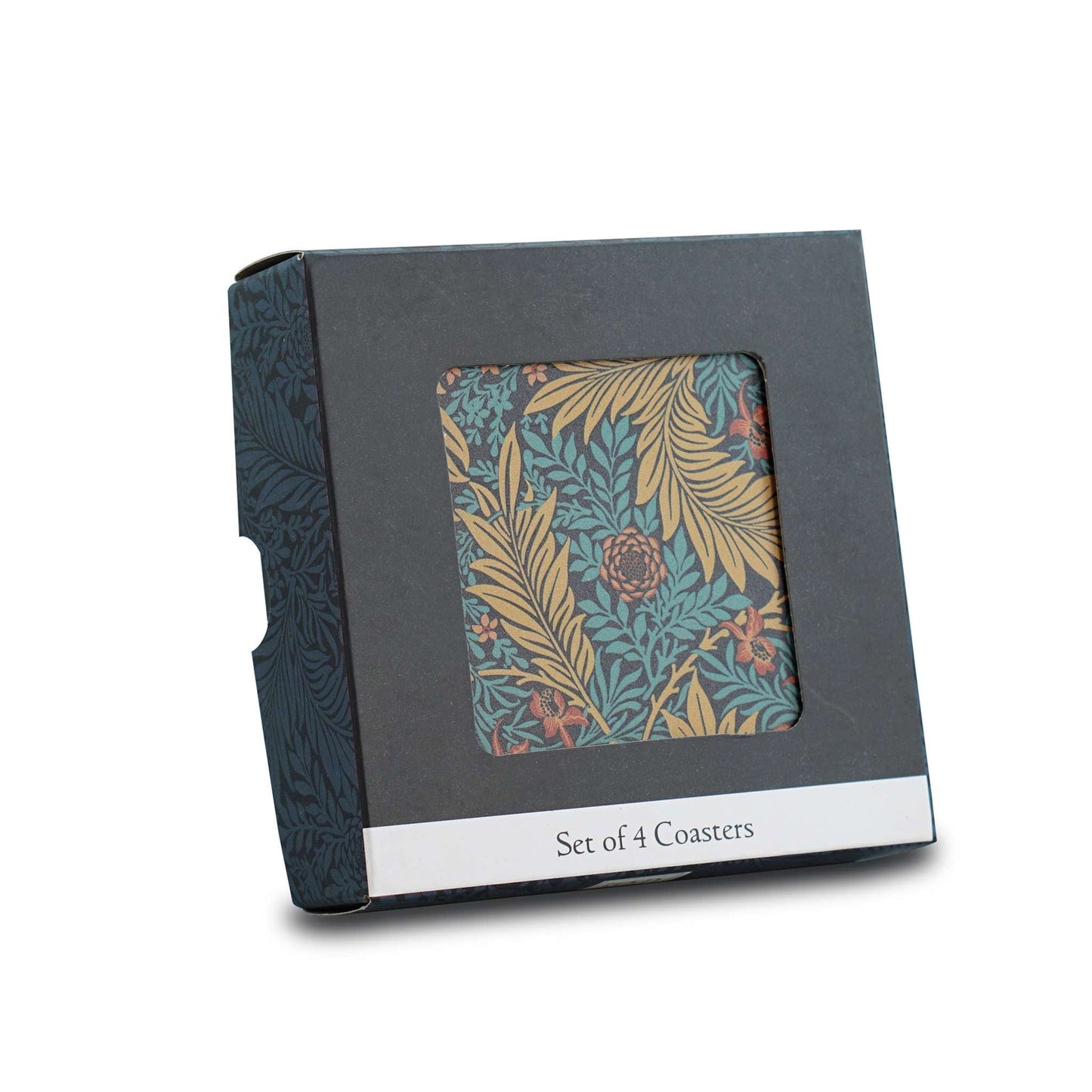 Lot de 4 sous-verres en céramique William Morris - Larkspur