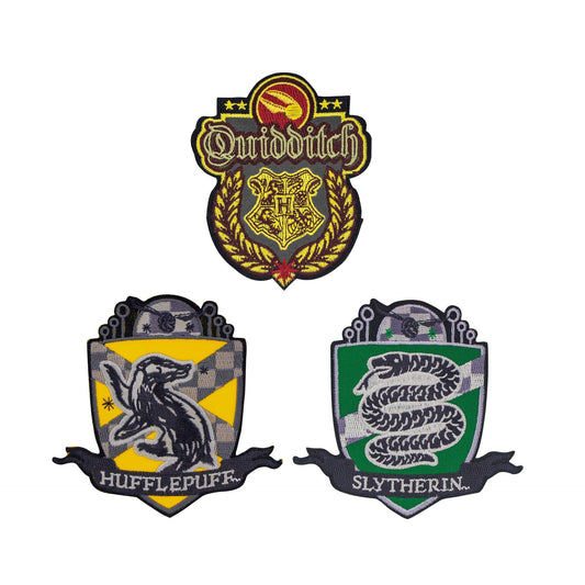 3er-Set Deluxe Quidditch Hogwarts Aufnäher