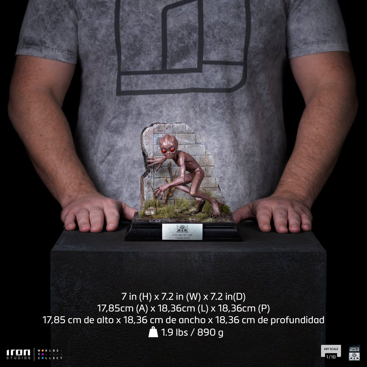 Statue ET Varginha - I Want to Believe - Art Scale 1/10 - Alien
