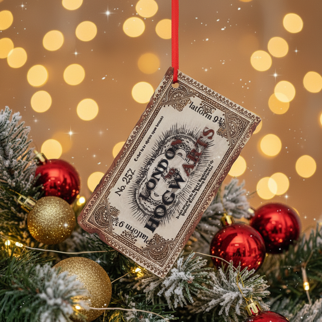 Harry Potter Weihnachtsdekoration – Hogwarts Express Ticket