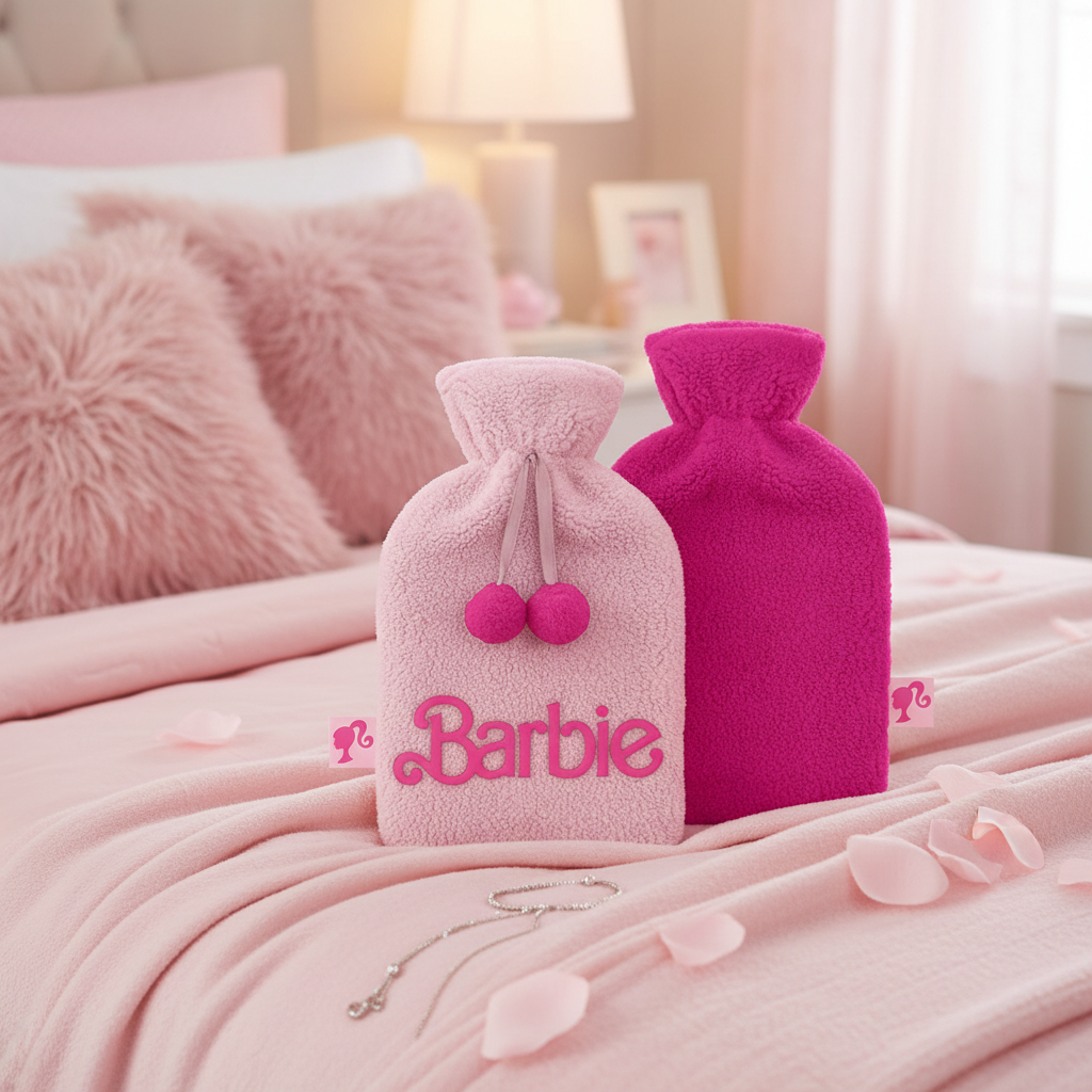 Bouillotte Peluche & Brodée Barbie - Logo – vue produit 2