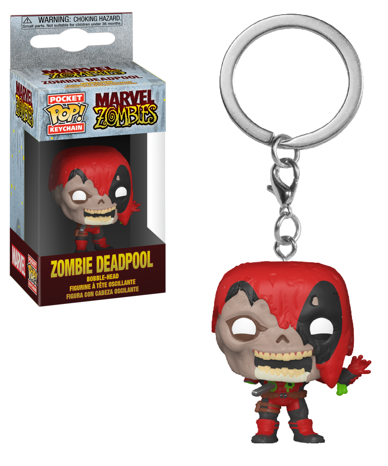 pop keychain zombie deadpool
