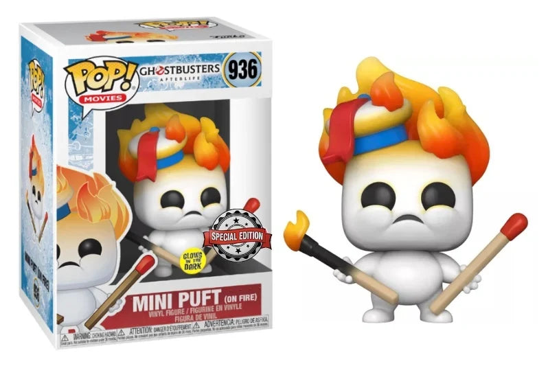 Funko Pop! Mini Puft en Feu (GLOW) – SOS Fantômes