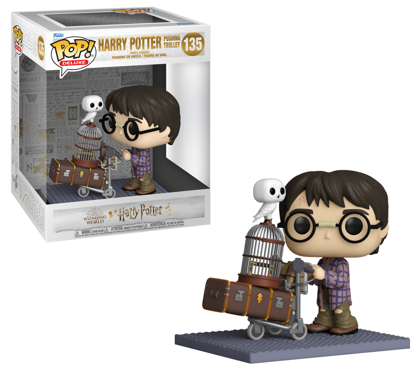 pop deluxe harry potter pushing trolley 135