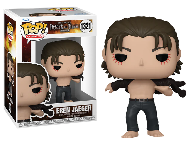 pop eren jaeger with open shirt 1321
