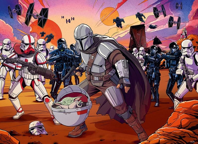 Puzzle Star Wars The Mandalorian Face-Off - boîte Ravensburger