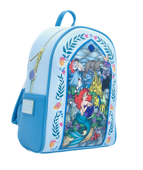 Kleiner Rucksack Die kleine Meerjungfrau – Buntglas